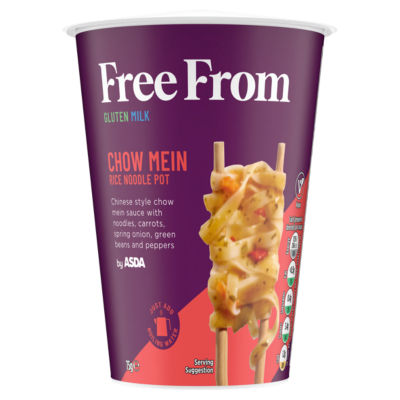 ASDA Chow Mein rice noodle pot 75g - British product