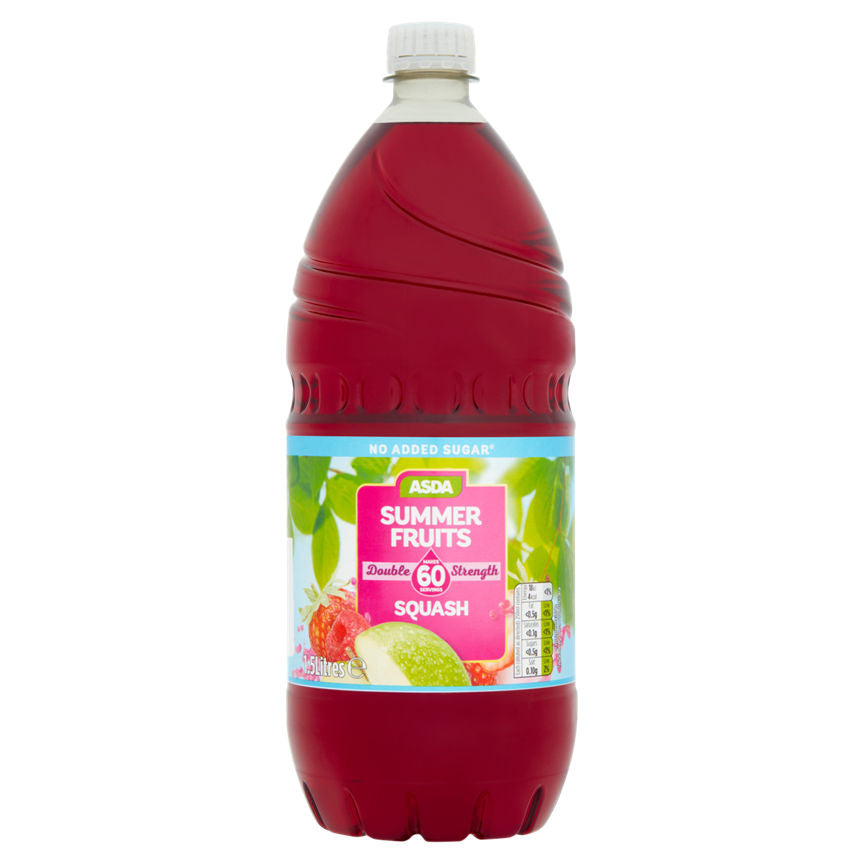 ASDA No Added Sugar Double Strength Summer Fruits Squash GOODS ASDA   