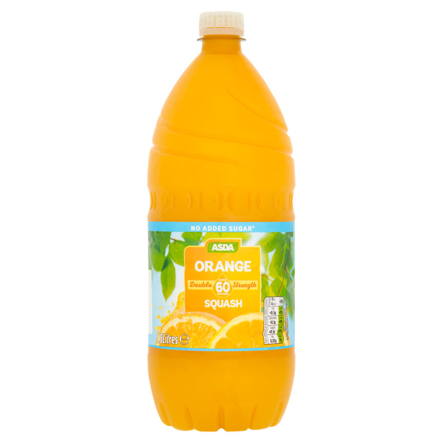 ASDA No Added Sugar Double Strength Orange Squash