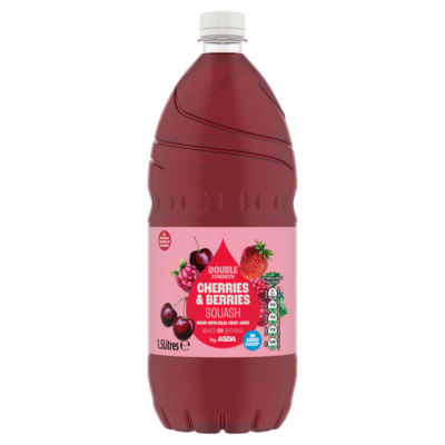ASDA cherries and berries squash 1.5L - British product