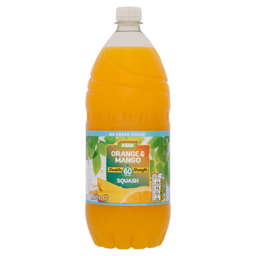 ASDA No Added Sugar Double Strength Orange & Mango Squash GOODS ASDA   