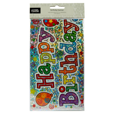 ASDA George Happy Birthday Banner Party Decoration 2.6m- Buy online at McGrocer
