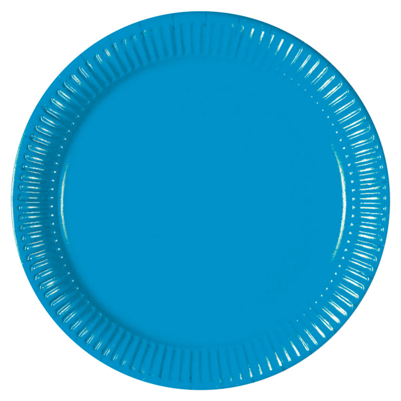 George Home blue paper plates 12pk, imported from the UK