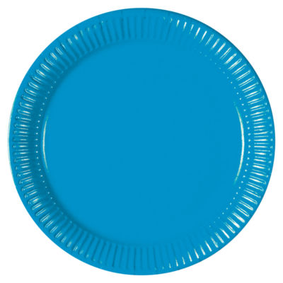 George Home blue paper plates 12pk, imported from the UK