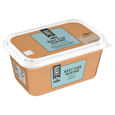 ASDA ASDA Bake Best for Baking Cakes & Sponges Vegetable Fat Spread 500g- Buy online at McGrocer