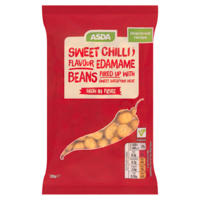 ASDA Sweet Chilli Flavour Edamame Beans Crispy Coated Snack 120g