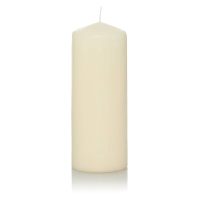 ASDA George Home White Unscented Medium Pillar Candle- Buy online at McGrocer