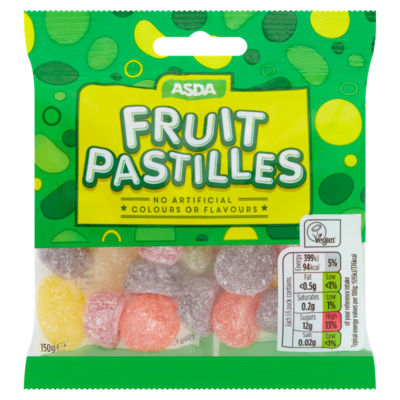ASDA fruit pastilles 150g - British product