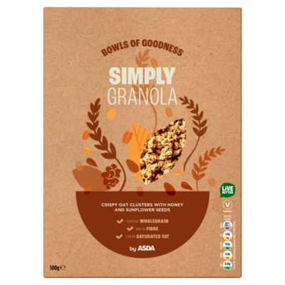 ASDA Simply Granola 500g, imported from the UK