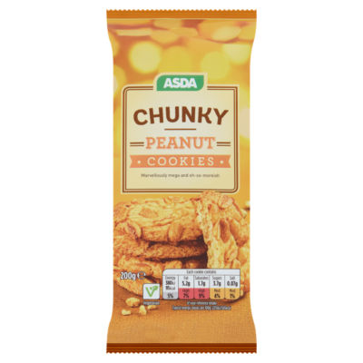 ASDA ASDA بسكويت كوكيز بالفول السوداني 200 جرام - تسوق عبر الإنترنت من McGrocer