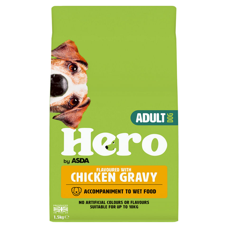 Hero by ASDA Mixer Flavoured With Chicken in Gravy Dry Adult Dog Food 1.5kg