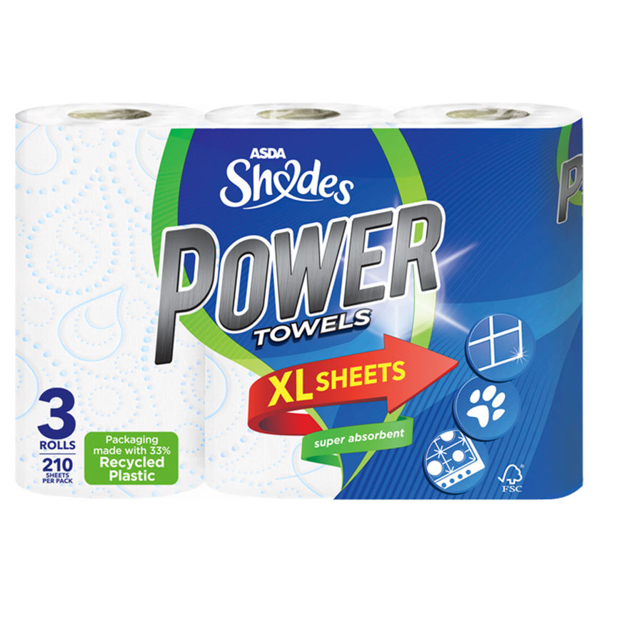 ASDA Shades Power Towels XL Kitchen Roll GOODS ASDA   