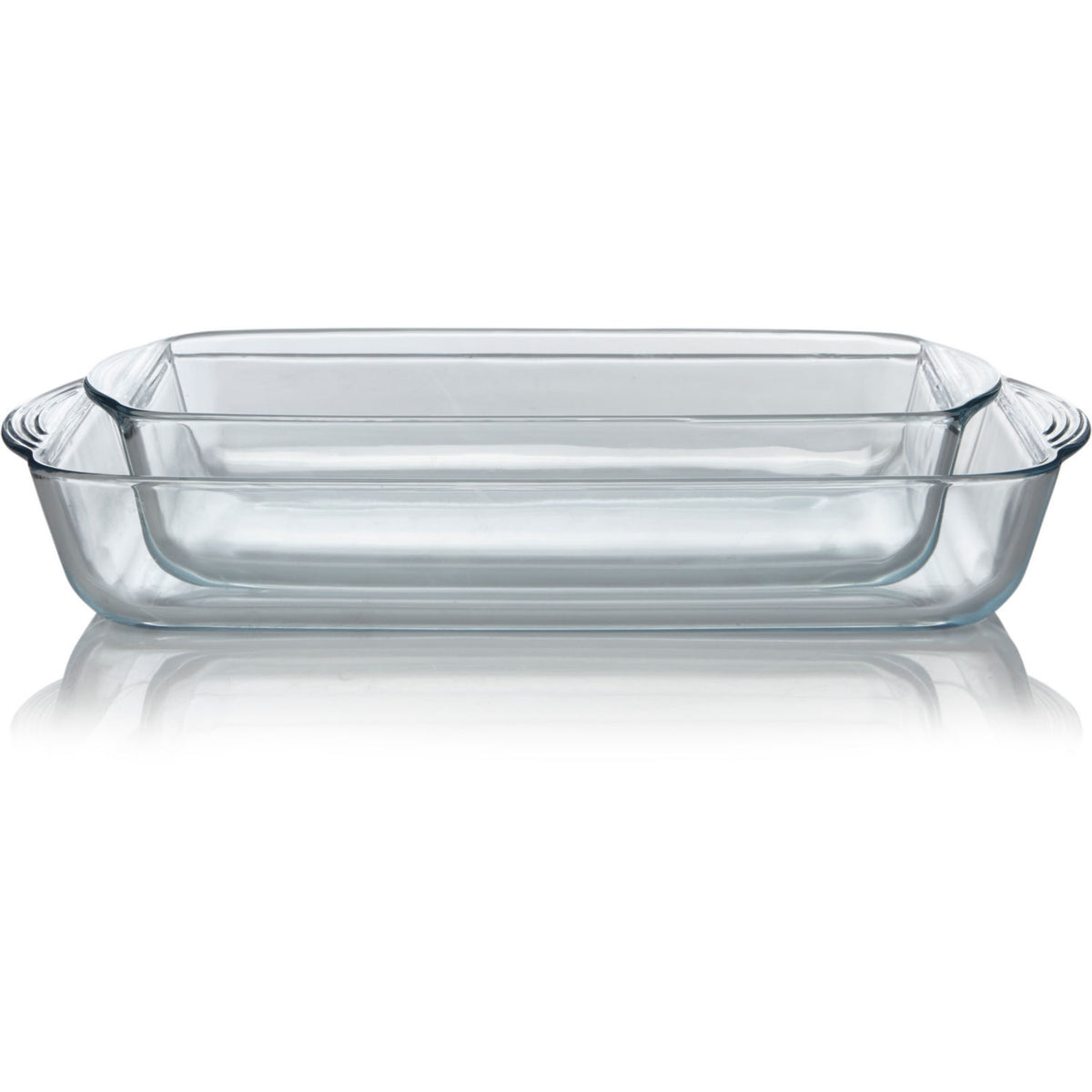 George Home glass roasters set 35cm and 40cm - British product