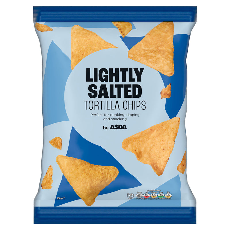 ASDA lightly salted tortilla chips 180g, UK version