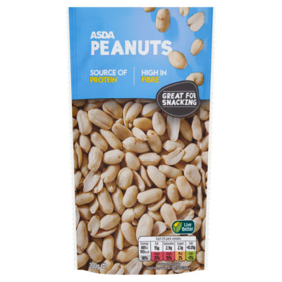 ASDA ASDA Jumbo Blanched Peanuts 200g- Buy online at McGrocer