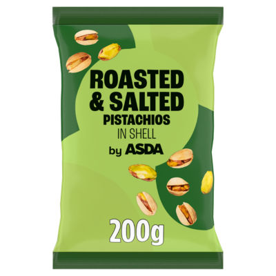 ASDA ASDA Roasted Salted Pistachios in Shell 200g- Buy online at McGrocer