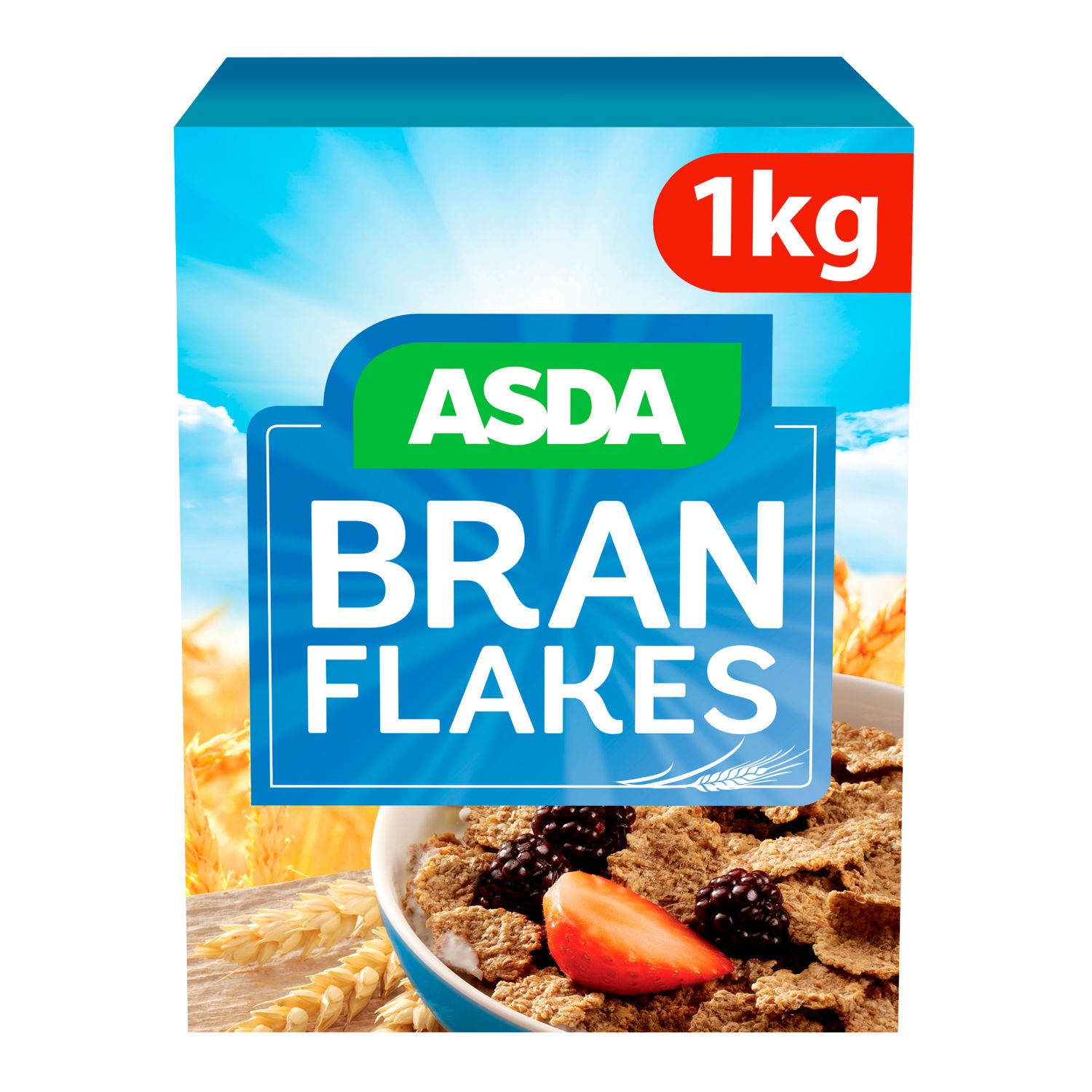 Asda bran flakes cereal 1kg - British product