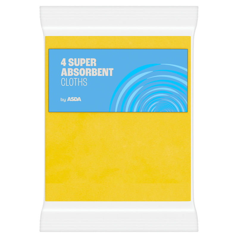 ASDA Super Absorbent Cloths Pack of 4 - British product