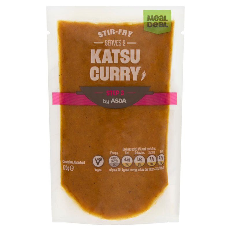 ASDA katsu curry stir-fry sauce 170g - British product