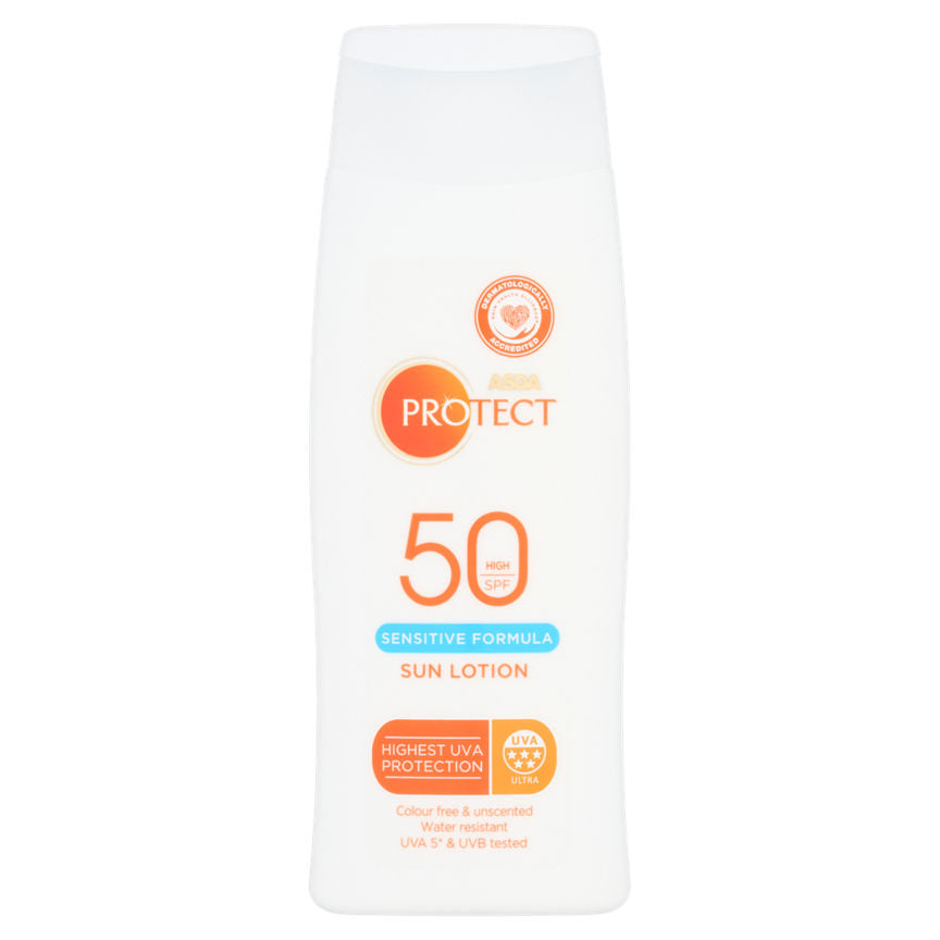 ASDA Protect Sensitive Formula Sun Lotion SPF 50 High