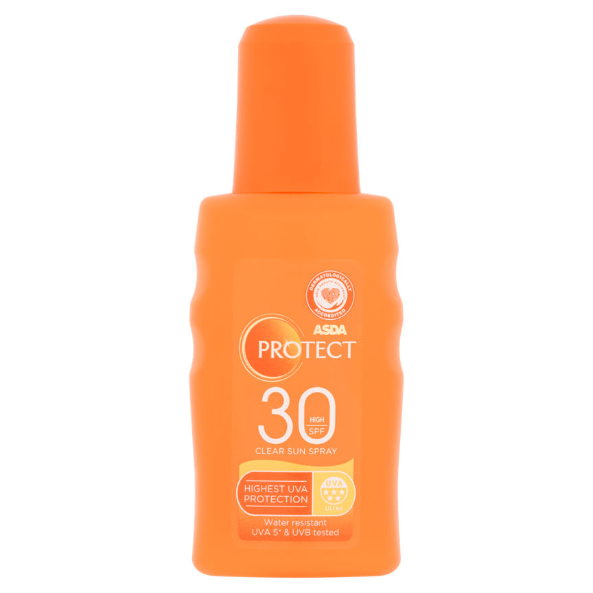 ASDA Protect Refreshing Clear Sun Spray SPF 30 GOODS ASDA   