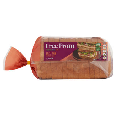 ASDA Frei von braunem, geschnittenem Brot 535 g
