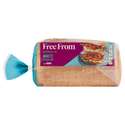 ASDA Free From white sliced bread gluten free 535g - British product