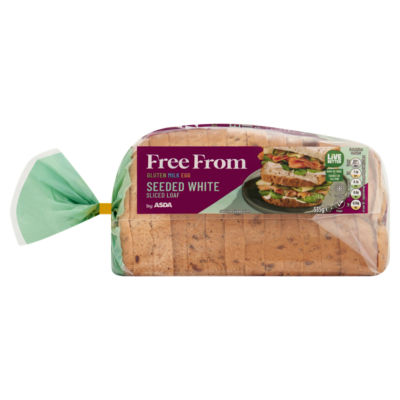 ASDA seeded white sliced loaf 535g - British product