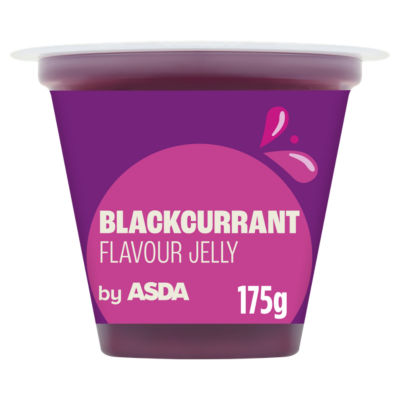 ASDA Schwarze Johannisbeere Geschmack Gelee Becher 175g