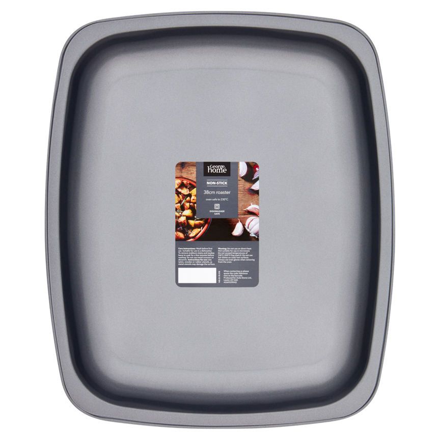 George Home Non-Stick Roaster Grey GOODS ASDA   