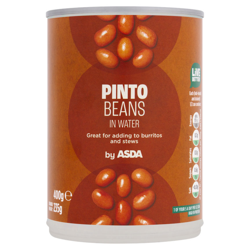 ASDA Pinto Beans in Water 400g GOODS ASDA   