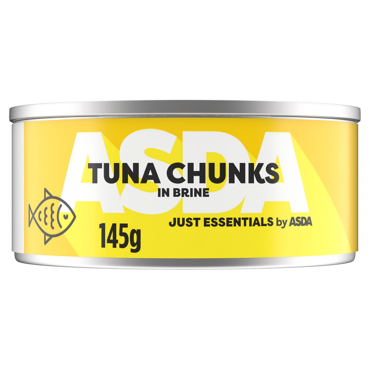 ASDA tuna chunks in brine 145g - British product