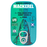 ASDA Mackerel Fillets in Thai Green Curry Sauce 125g can - British product
