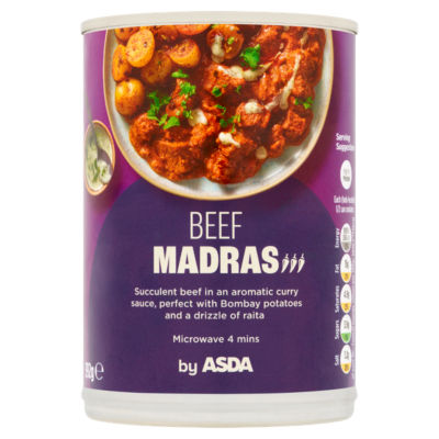 ASDA Beef Madras curry sauce 392g - British product