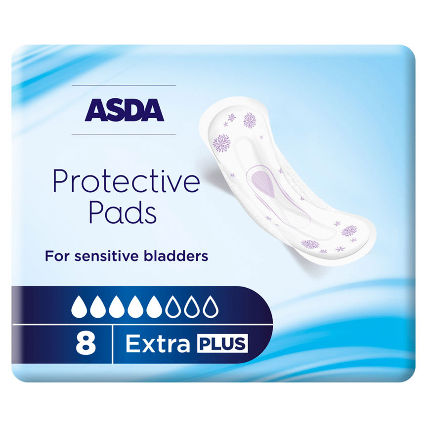 ASDA Protective Incontinence Pads EXTRA PLUS for Sensitive Bladders