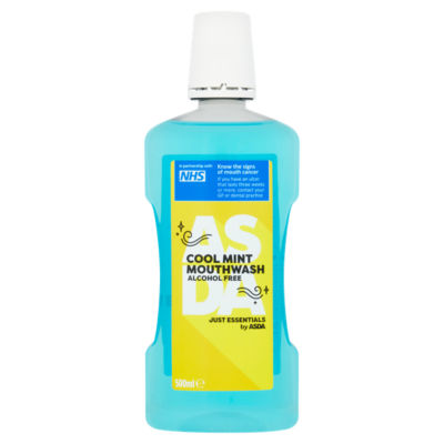 ASDA ASDA Just Essentials Alkohol-fri Cool Mint Munnskyll 500ml- Kjøp online hos McGrocer