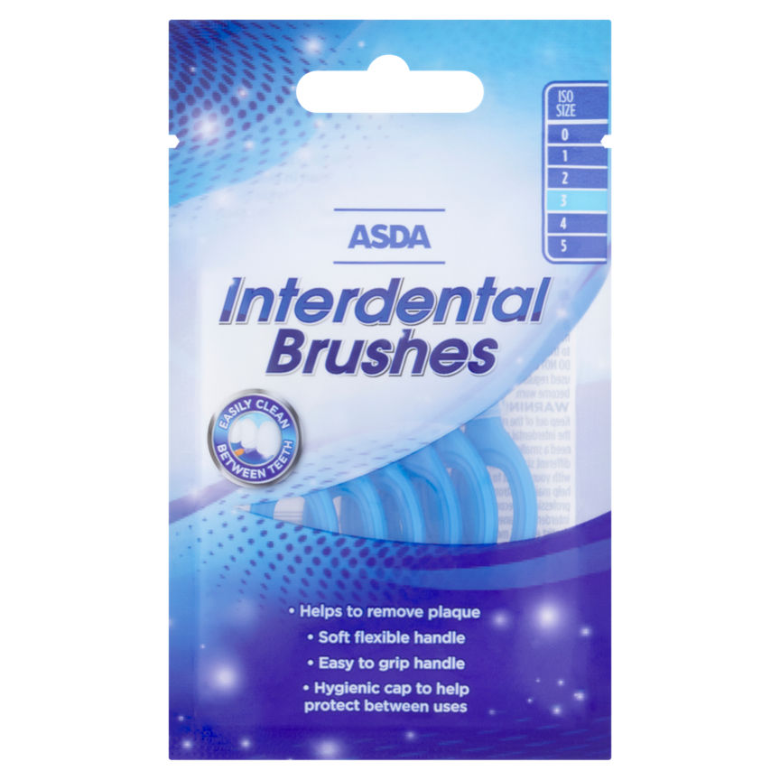 ASDA Interdental Brushes Blue 0.6mm GOODS ASDA   