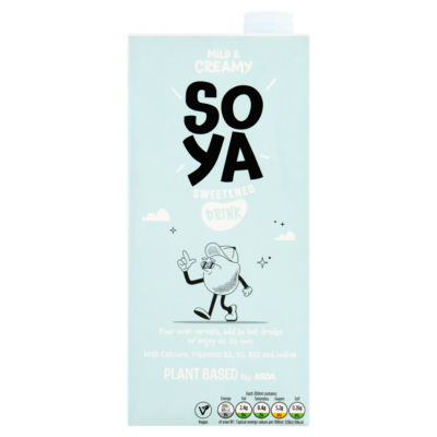 بديل حليب نباتي محلى خالٍ من الحليب من ASDA 1 لتر