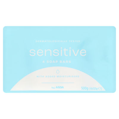 ASDA sensitive soap bar 4 x 125g - British product