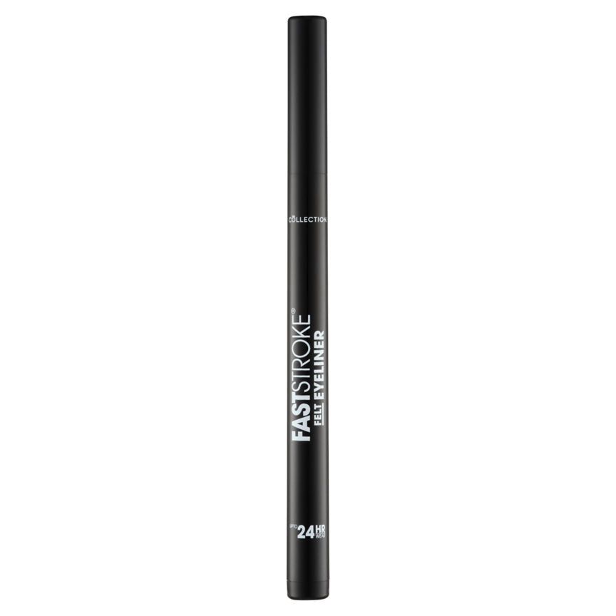 Collection Fast Stroke Extreme 24Hr Felt Eyeliner Sh1 Black GOODS ASDA   