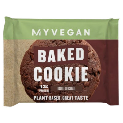 MyVegan Double Chocolate Protein Baked Cookie 75g, imported from the UK