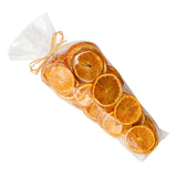 Christmas sliced orange potpourri in clear bag with raffia - British product