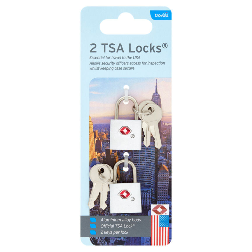 Travels 2 TSA Locks GOODS ASDA   