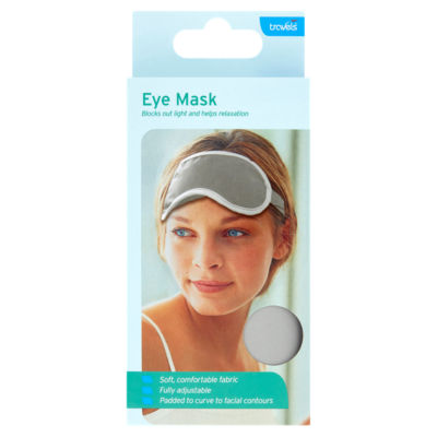 Travels adjustable eye mask for sleep and travel (British brand)