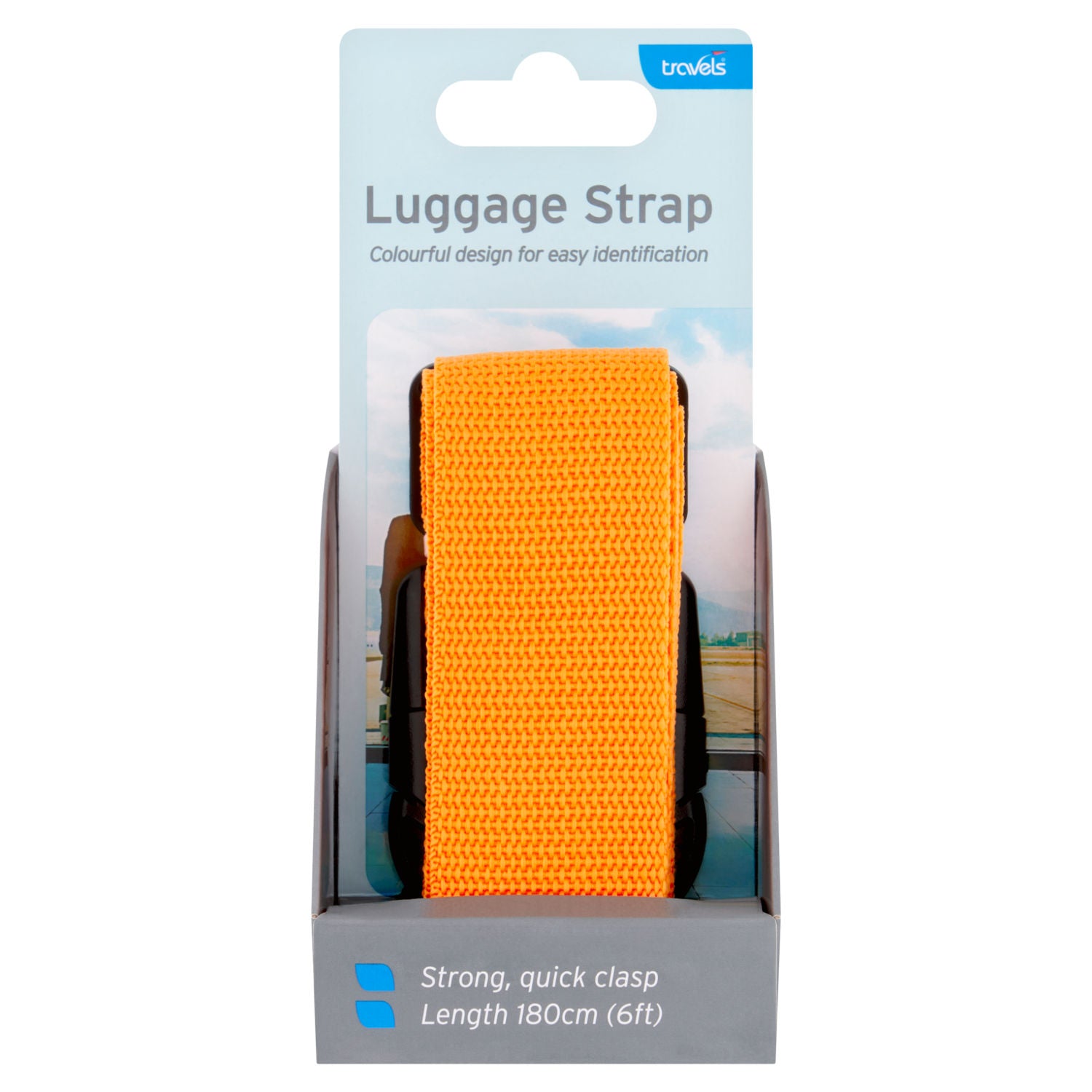 Travels Luggage Strap Woven 180cm, imported from the UK