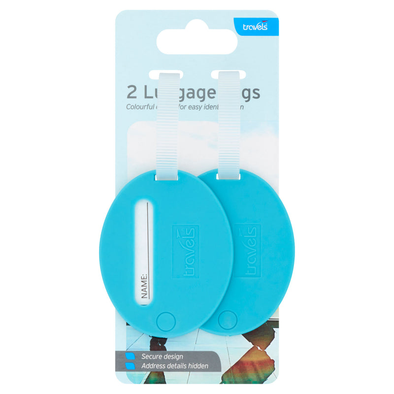 Travels luggage tags 2-pack (British brand)