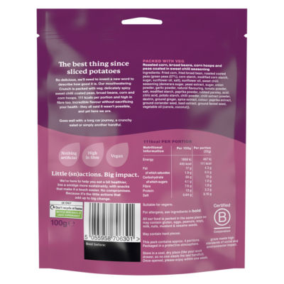 Graze Sweet Chilli Crunch 100g, imported from the UK