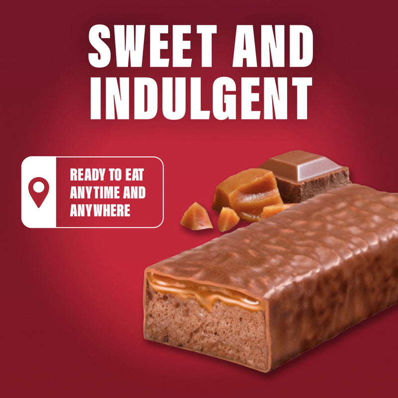 SlimFast chocolate caramel snack bars 6 bars 25g (British brand)
