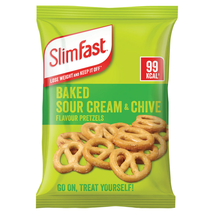 SlimFast Baked Sour Cream & Chive Flavour Pretzels GOODS ASDA   
