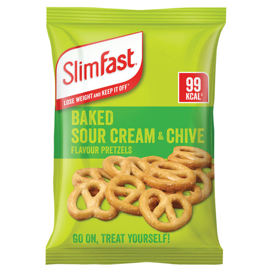 SlimFast Baked Sour Cream & Chive Flavour Pretzels GOODS ASDA   